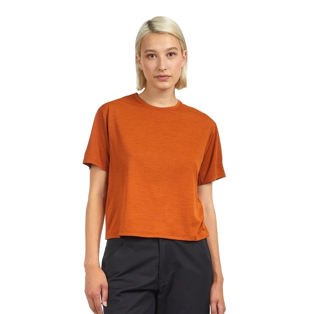 Arc'teryx Women's Short-Sleeve Crew Tee in Rust Orange
